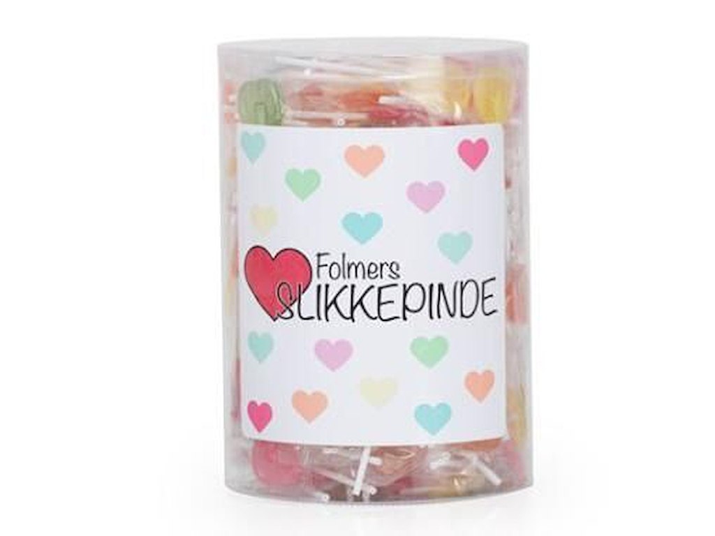 Slikkepind Hjerteform Frugtmix