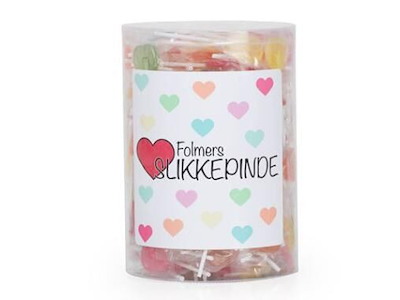 Slikkepind Hjerteform Frugtmix