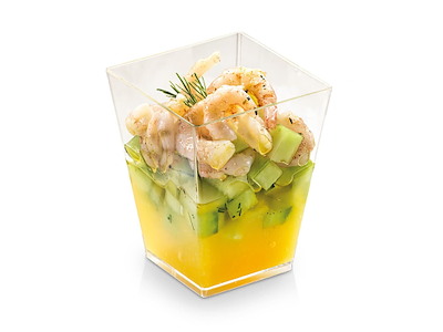 Dessertbæger 160ml 59x59x72mm konisk KOVA klar PLA