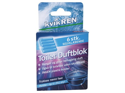 Toiletblokke, KvikREN, gel, Ocean breeze