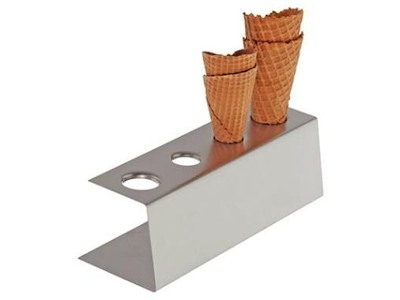 Holder 9.5x27.5x9 cm 4 huller Rustfri stål til Isvafler