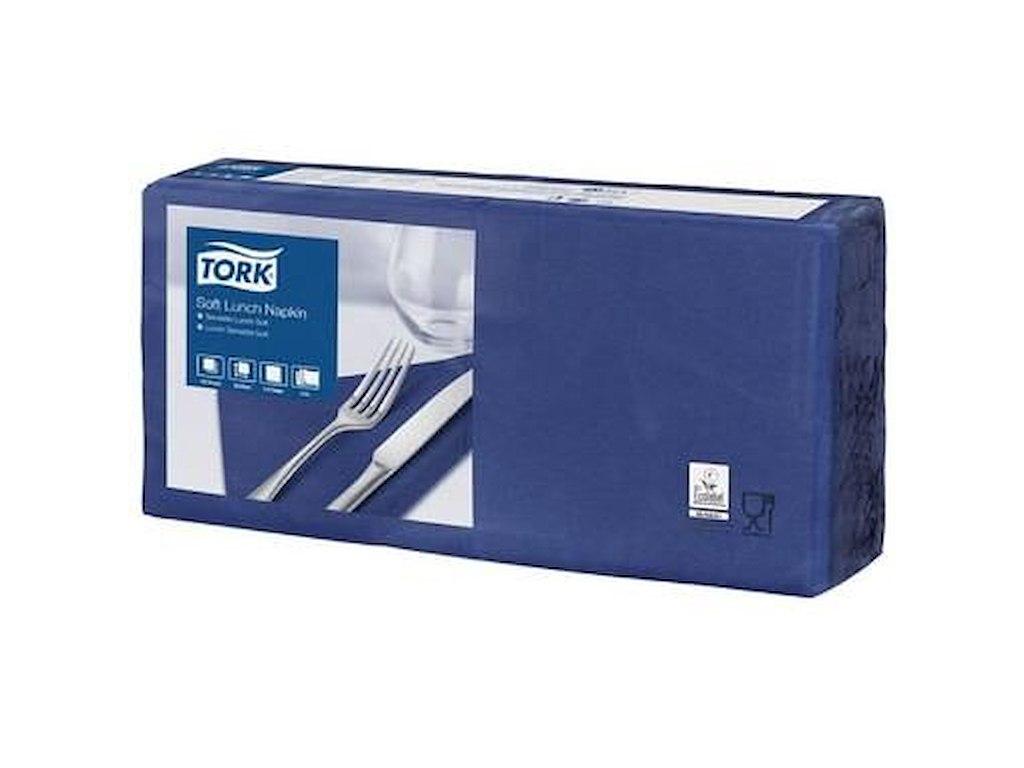 Serviet Tork 33x33cm 3-lag Blå