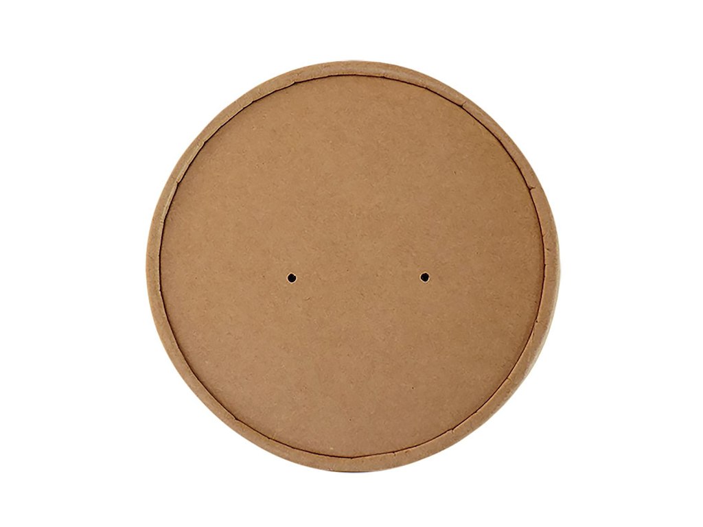 Låg Pap PE-belagt Brun til Suppebæger 26 og 32 oz bæger