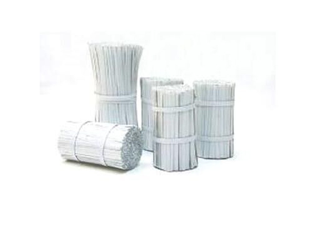 Poselukker Gun-Clips 6x125 mm 1 tråd Hvid