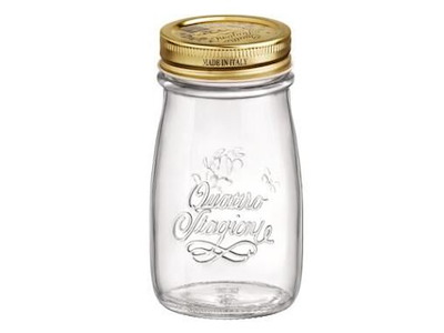 Saftflaske Quattro Stagioni 0.2 ltr Ø6.4x11.65 cm med Låg