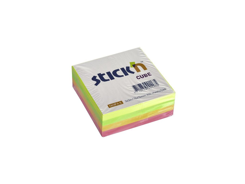 Post-it notes, multifarvet - 320 ark (76x76mm)