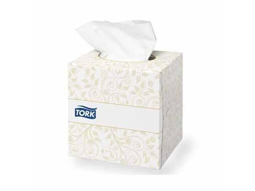 Serviet Tork Ansigtsserviet Cube F1 2-lag 20x21cm Hvid