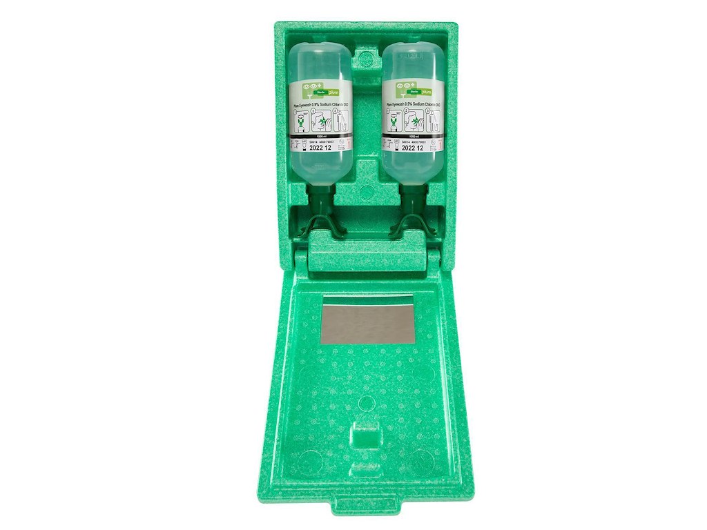 Øjenskyllestation DUO med 2x1000 ml Øjenskyller