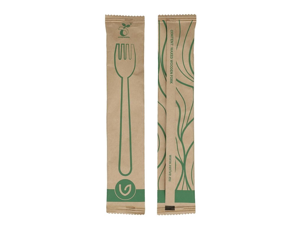 Gaffel Enkeltpakket Verive L160mm Træ Natur