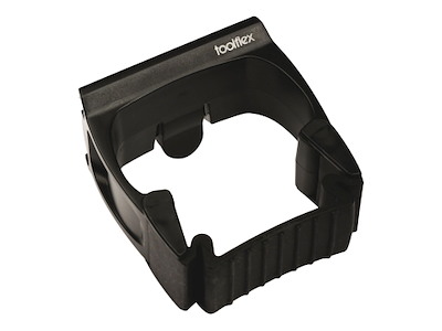 Skafteholder Toolflex Motion 15-35mm plast sort til montering på skinne