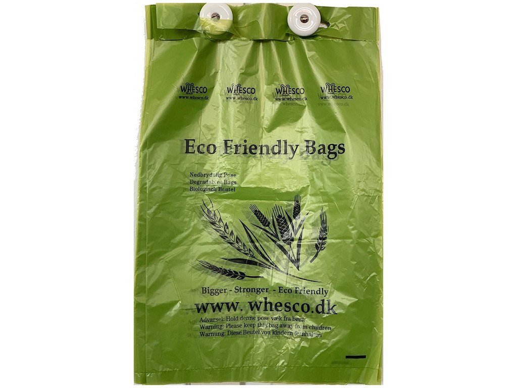 Affaldspose 235x370 mm Hunde Høm Høm Bionedbrydelig Grøn til 111439