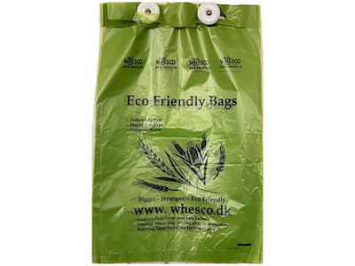 Affaldspose 235x370 mm Hunde Høm Høm Bionedbrydelig Grøn til 111439