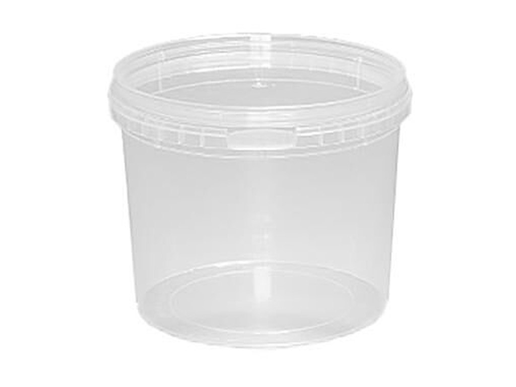 Plastbæger rund 800ml Ø122xH97mm PP klar