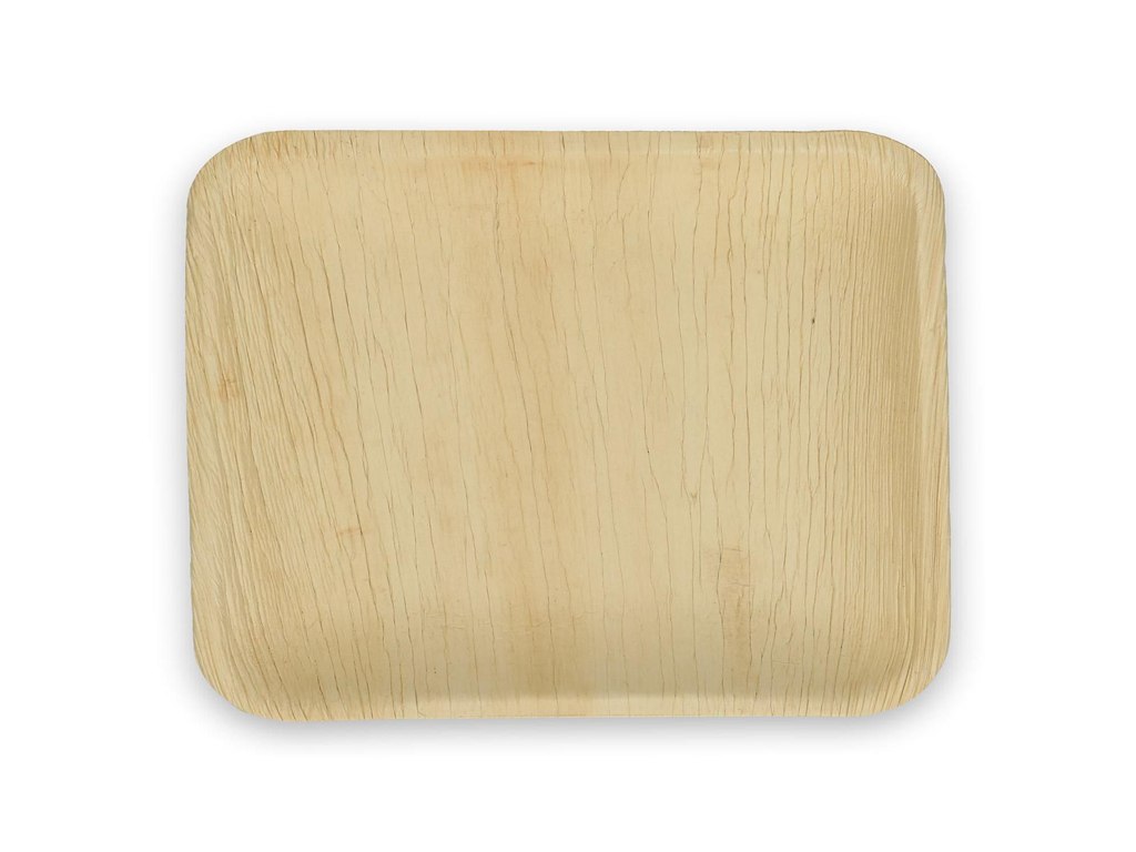 Tallerken Verive palmeblad firkantet L24xB16xH2cm natur