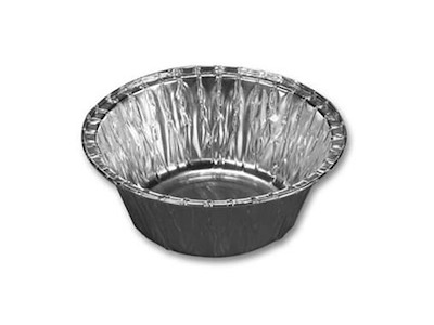 Alubakke 350 ml Ø127 Rund 350/04