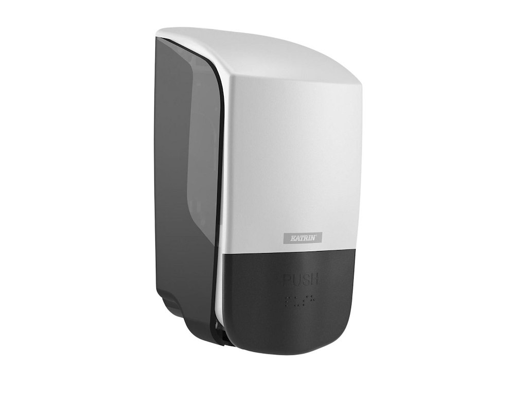 Dispenser Manuel Katrin Inclusive 500ml Plast Hvid til sæbe/hånddesinfektion