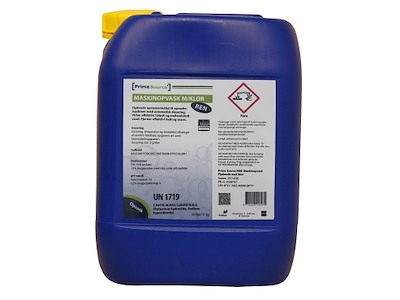 Maskinopvask Flydende Prime Source Ren 11kg med Klor Blødt/Middel