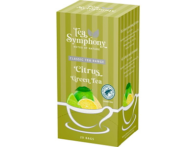 Te Grøn Tea Symphony Citrus Green Tea 20 breve Rainforest Alliance Citrus