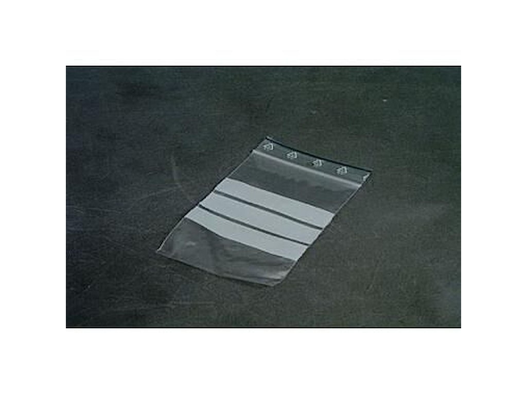 Lynlåspose 80x120 mm 50 my med Skrivefelt LDPE