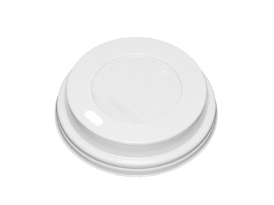 Drikkelåg Plast Ø90xH20mm Til Kaffebæger Hvid Catersource