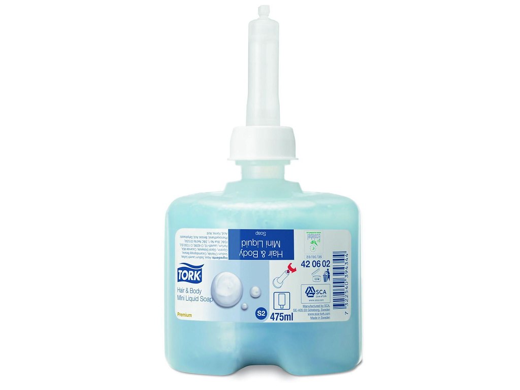 Badesæbe Flydende Tork Shower Cream Mini 475ml Ecolabel med Parfume til Mini S2