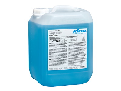 Glasrens Kiehl flydende GlassQueen 10ltr Ecolabel med farve uden parfume blå