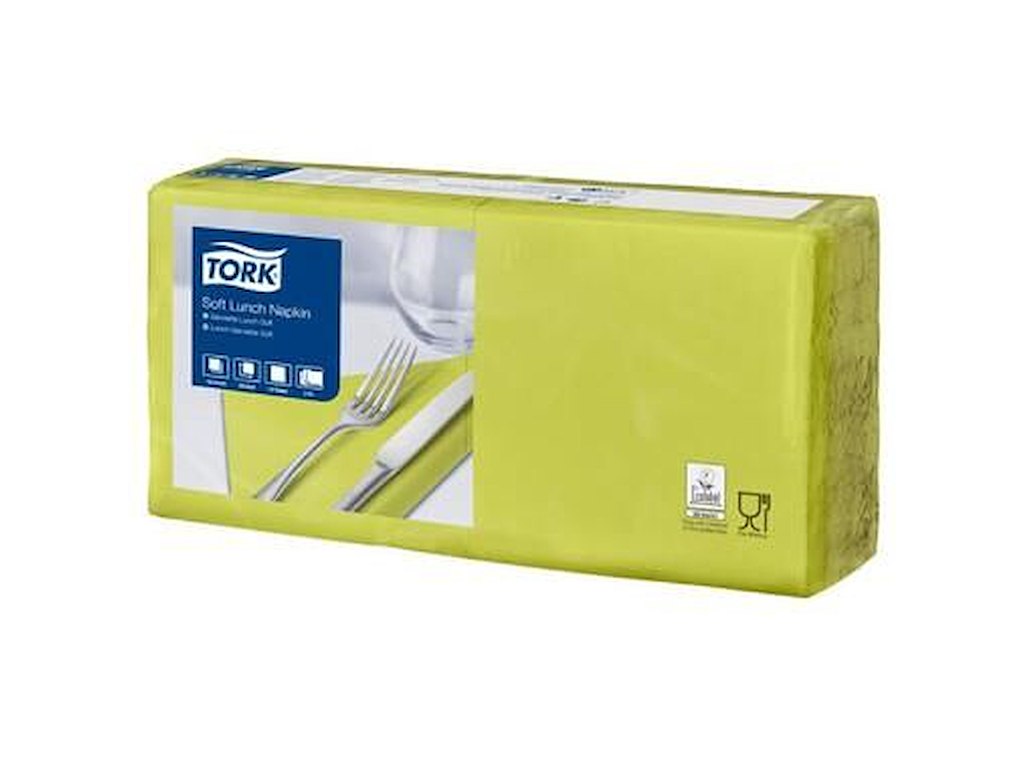 Serviet Tork 33x33cm 3-lag Lime