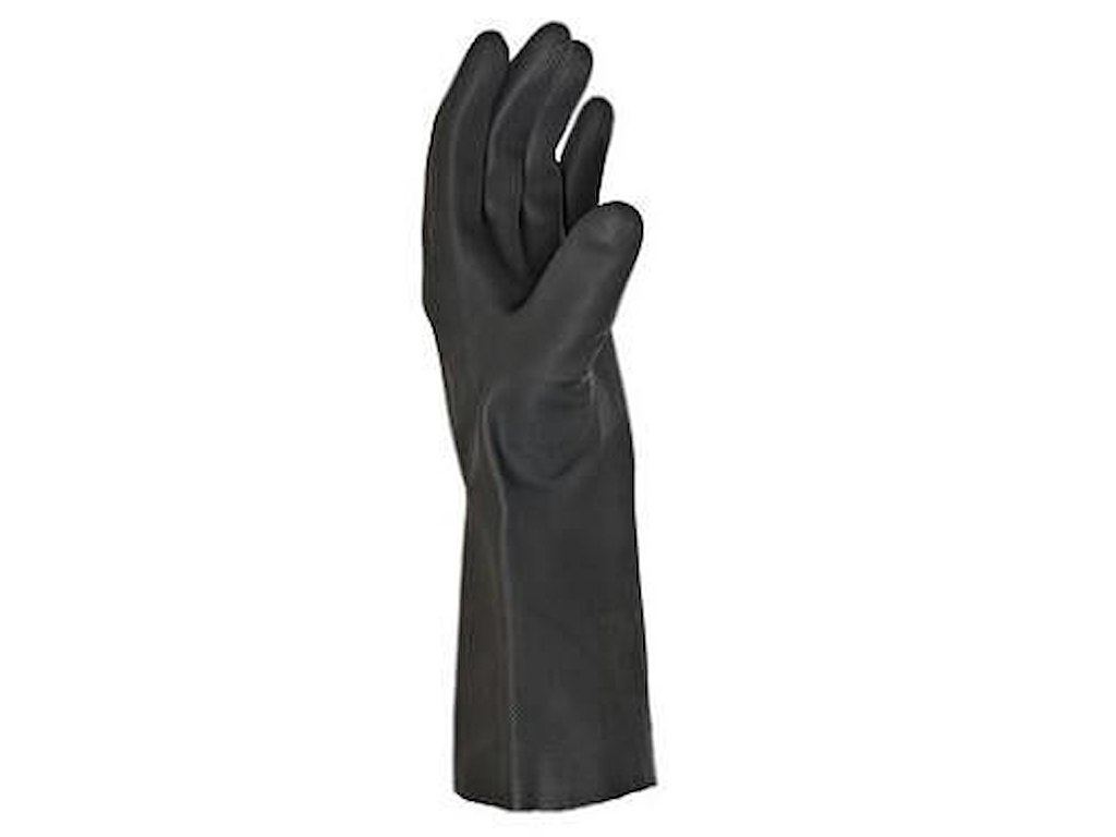 Handske Keep Safe Black Grip str L Latex/Neopren Sort