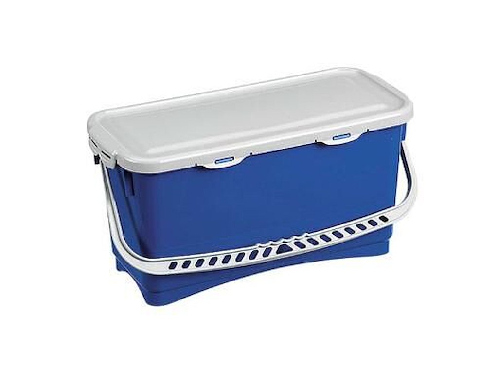 Mopboks 20 ltr 26x57x27 cm med Låg Blå til 40 cm mopper