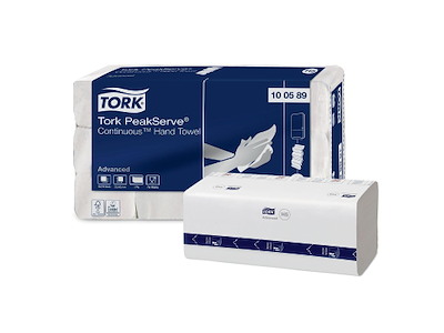 Håndklædeark Tork Advanced H5 Interfold 1-lag L22.5xB20.1xD8.4cm Nyfiber Hvid