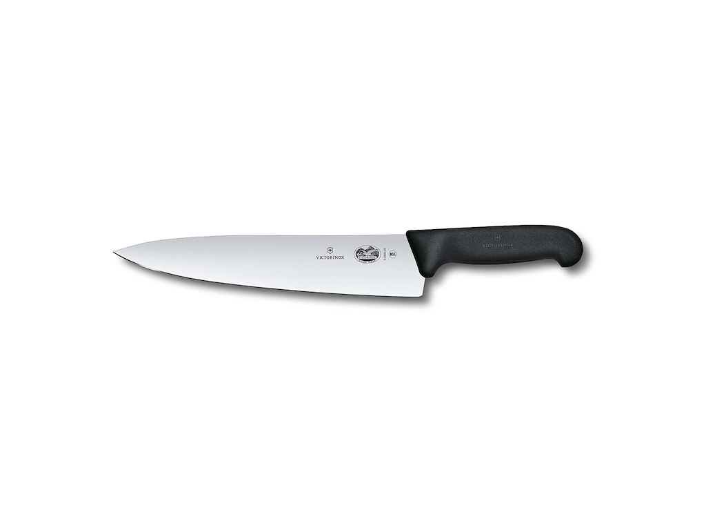 Kokkekniv Victorinox Fibrox klinge 25 cm Sort