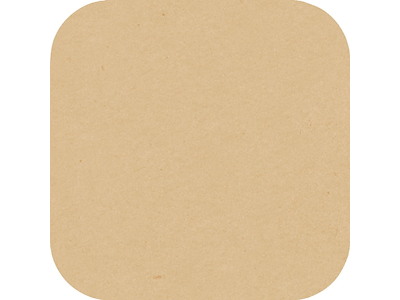 Kopunderlag Natural brown L85xB85 Papir Brun