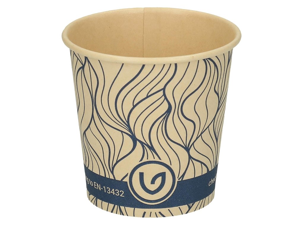 Kaffebæger Bambus Ø62x60mm 10cl 4oz Single wall Til Espresso Natur Verive