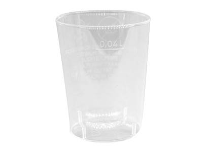 Plastglas snapseglas 2 cl /4 cl Ø42xH52 mm PS Klar