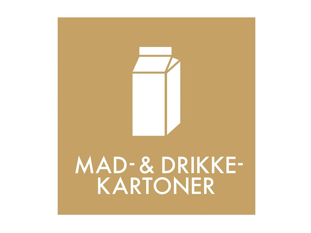 Piktogram L120xB120mm Mad-og drikkekartoner