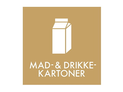 Piktogram L120xB120mm Mad-og drikkekartoner