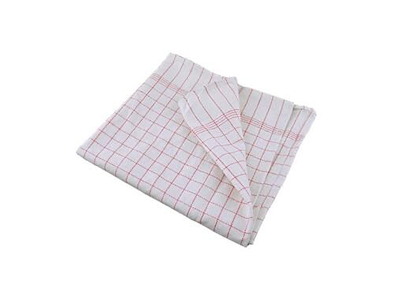 Viskestykke 50x100 cm Rødternet