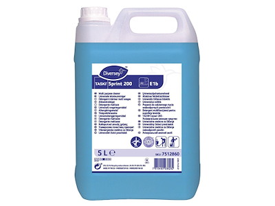 Universalrengøring Sprint 200 E1b med Farve/Parfume 5 ltr Blå