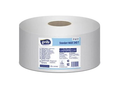 Toiletpapir Jumbo Maxi 2-lag Ø24cm 340m Natur Genbrug