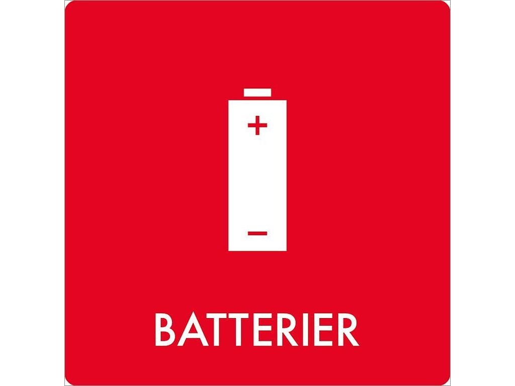 Piktogram Batteri 60x60mm