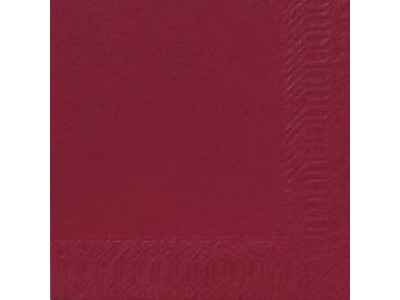 Serviet Duni 40x40cm 3-lag Bordeaux 125 stk