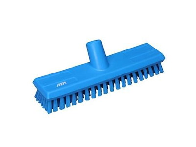 Gulvskrubbe med Vandgennemløb Stiv Blå