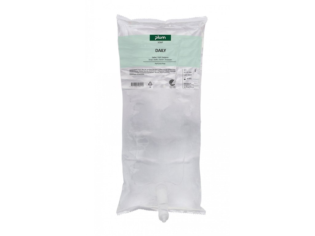 Cremesæbe Plum Daily til CombiPlum dispenser Svanemærket uden Parfume 1 ltr