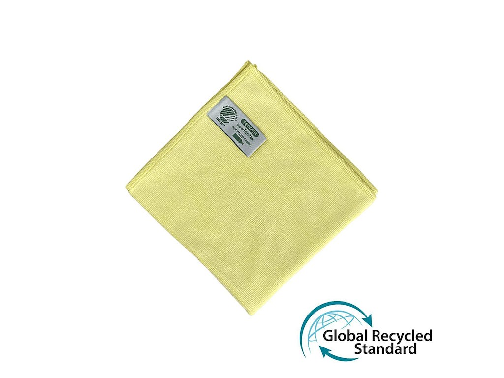 Microfiberklud Super Tentax 32x32cm Svanemærket Gul 70% genanvendt