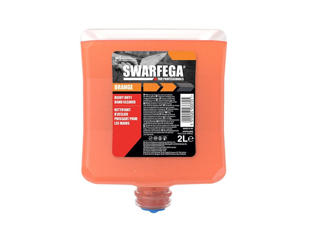 Håndrens Swarfega Orange m parfume t Cleanse Heavy 2000 dispenser 2 ltr Orange
