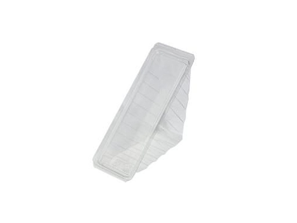 Sandwichbakke 180x68x80 mm til 3 skiver med Låg PET Klar