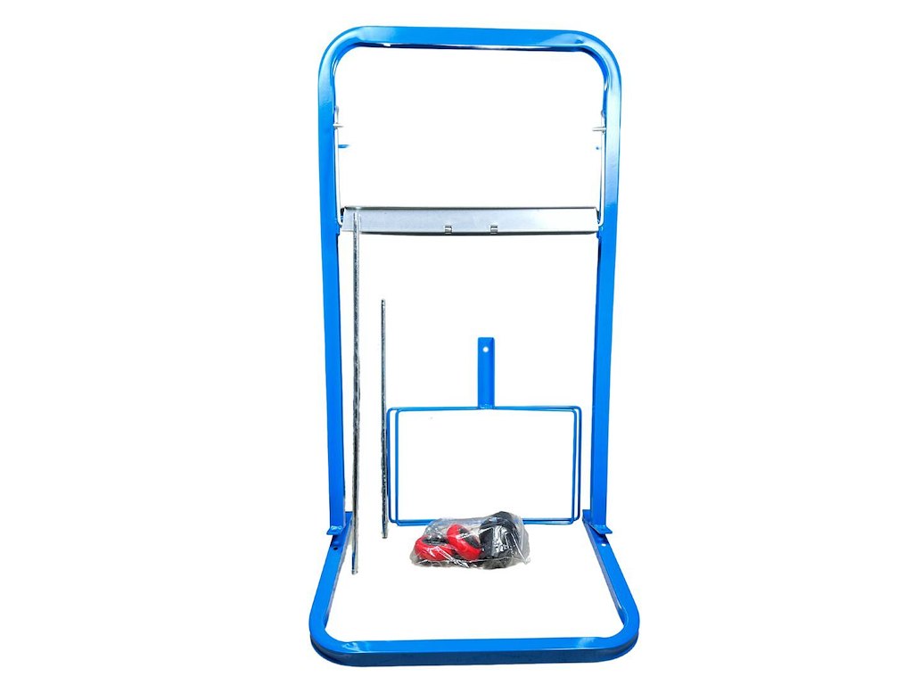 Gulvstativ til v?rkstedsruller med affaldsposeholder