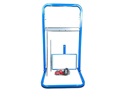 Gulvstativ til v?rkstedsruller med affaldsposeholder