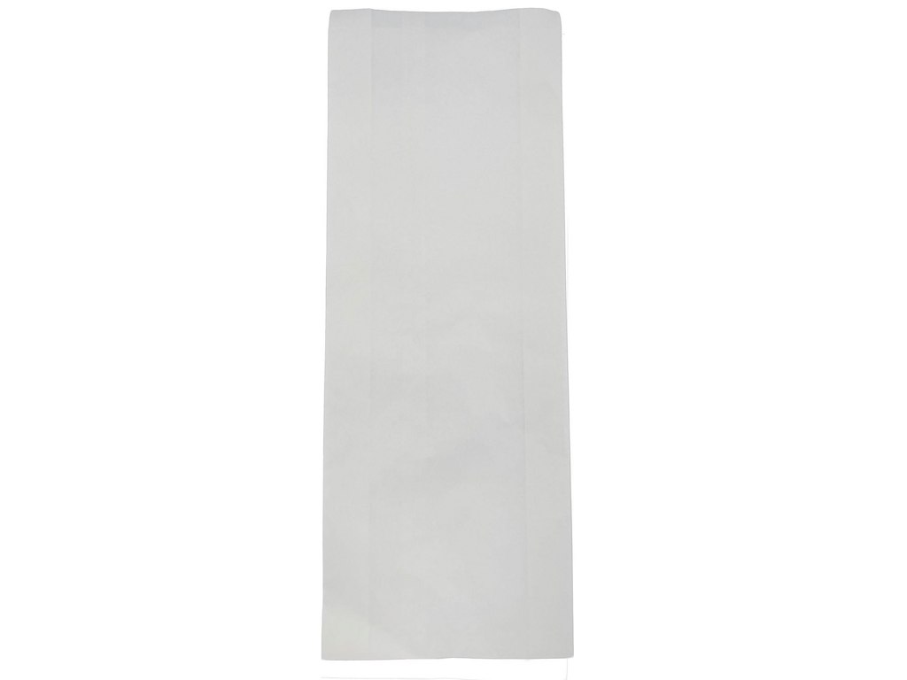 Bagerpose 6 kg 200/(2x35)x520+20 mm FSC 40 gr Hvid