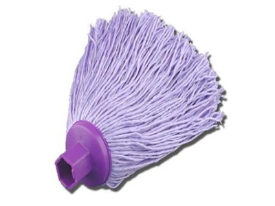 Mopgarn/Rundmoppe Mini Mery Micro 175g Microfiber m. Sekskantet gevind Lilla Våd